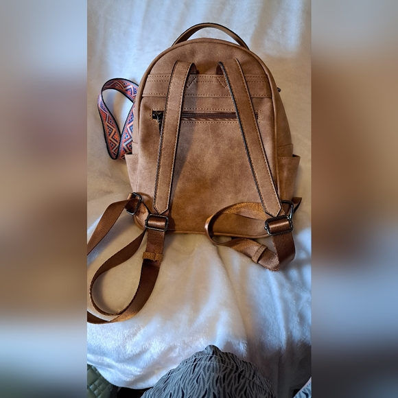 IMITATION SUEDE BACKPACK PURSE - Picture 3 of 14